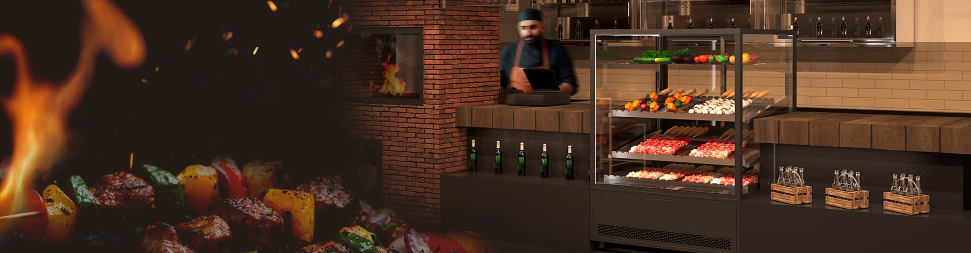 Напольная витрина для мяса
JOBS MEAT