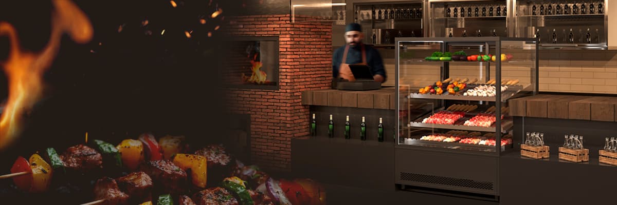 Напольная витрина для мяса
JOBS MEAT