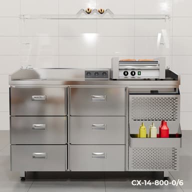 Станция для приготовления хот-догов вид спереди от производителя Finist