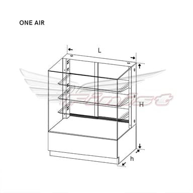 Схема витрины AIR LUX от Finist